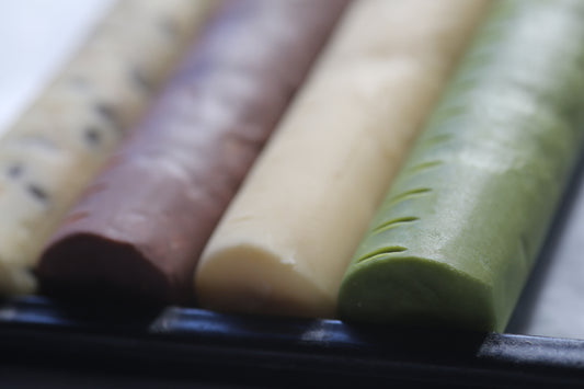 色んな味が楽しめる ほろり メモリ付きクッキー生地 1本200g20cm アソートタイプ